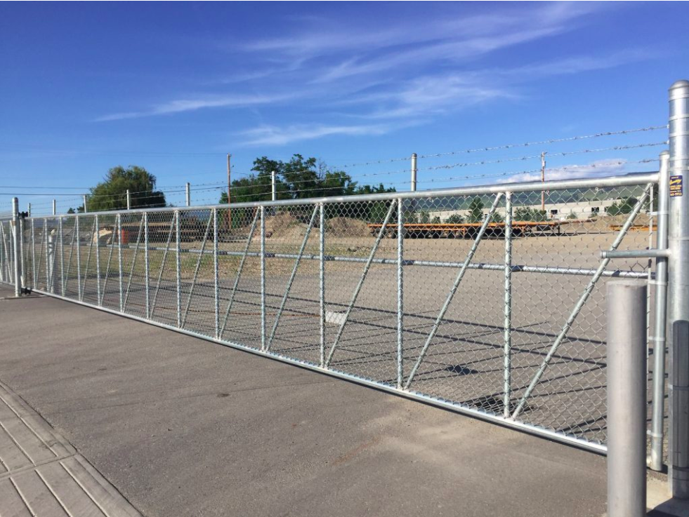 Chain Link Gates Cantilever Gates | Okanagan | Quality Chain Link Fencing